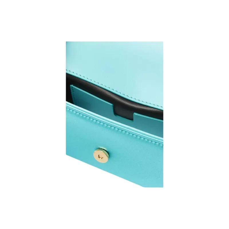TF Blended Material Clutch Shoulder Bag Mini Women's Sky Blue-2