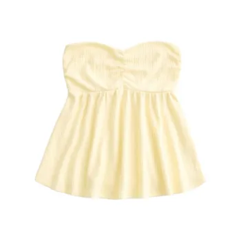 Hollister Strapless Top Women's Yellow