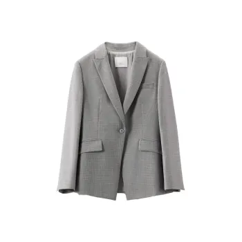 OVV Business Suits Women's Light Gray Plaid 13