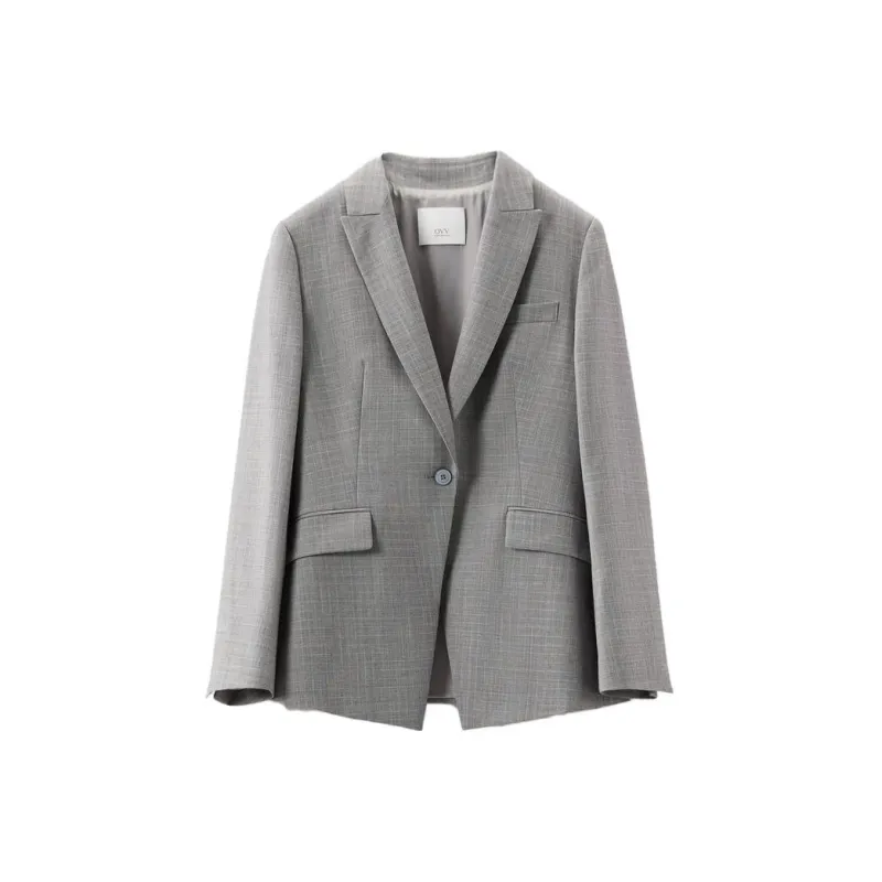 OVV Business Suits Women's Light Gray Plaid 13-0