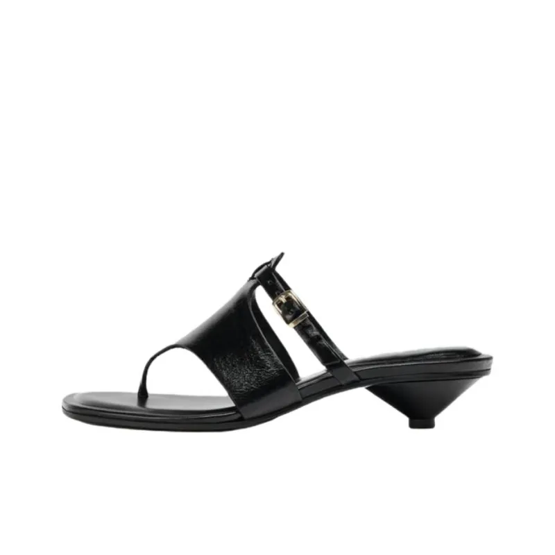ZARA Abrasion Resistant Flip Flops Women's Black-0