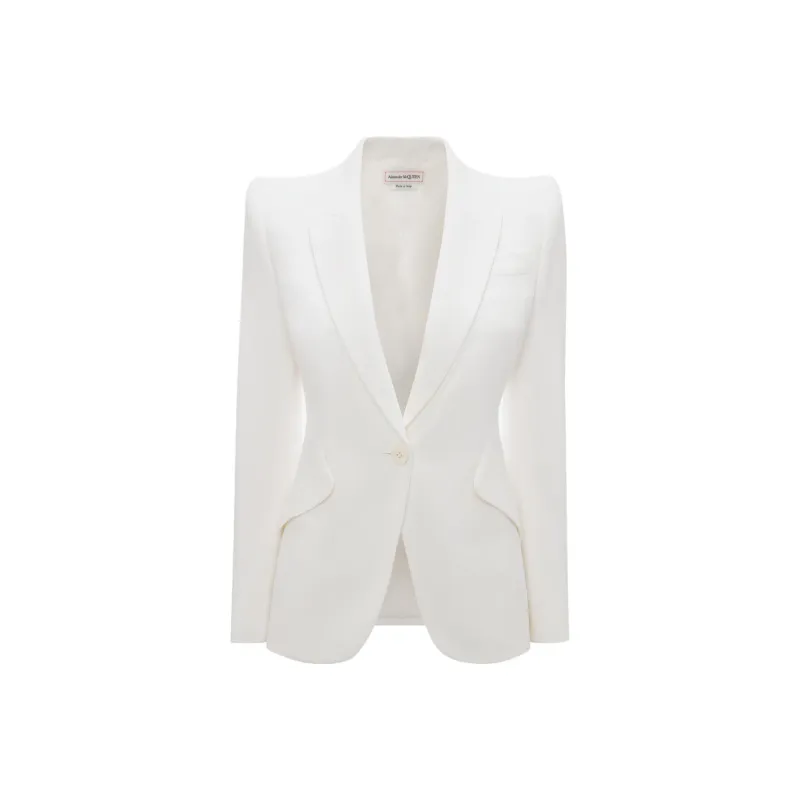 Alexander McQueen Single Breasted Tailored Blazer-0
