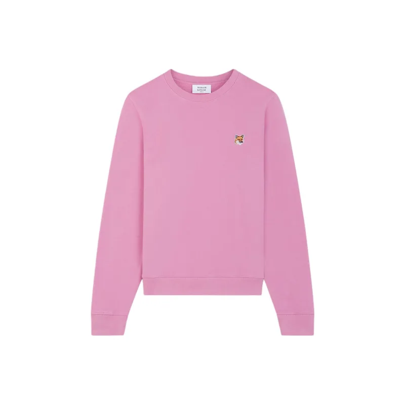 Maison Kitsune Fox Head Patch Crewneck Sweatshirt-0