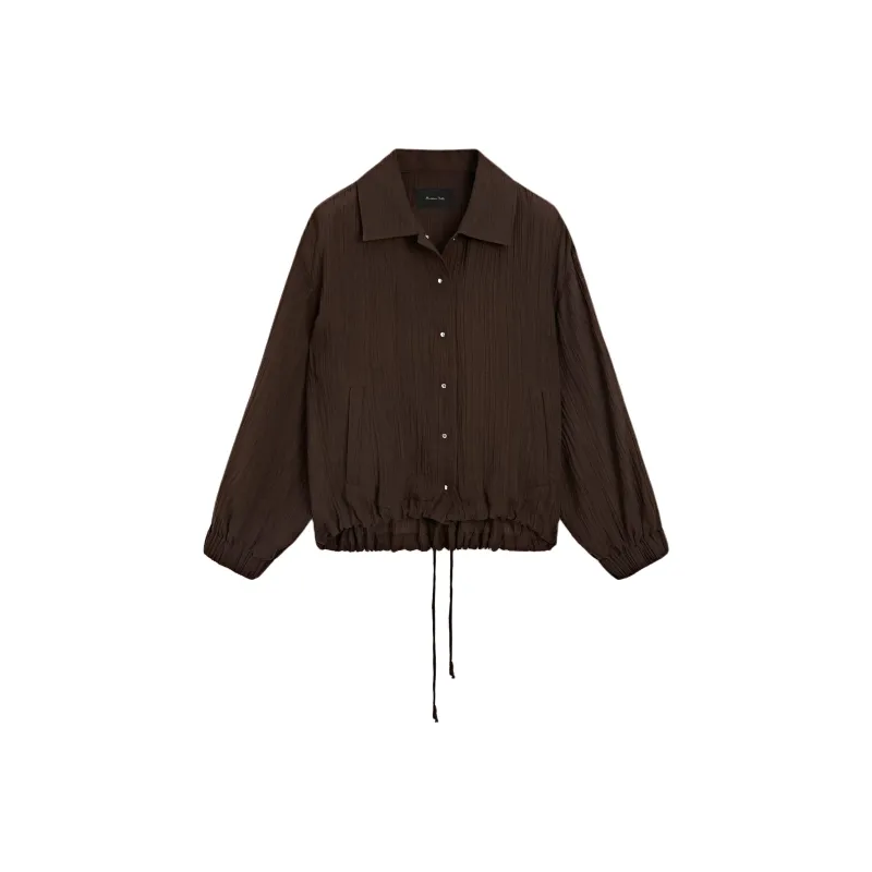 Massimo Dutti Jackets Coats Women's Brown-0