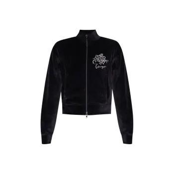 KENZO Tiger Motif Zip Up Sweatshirt