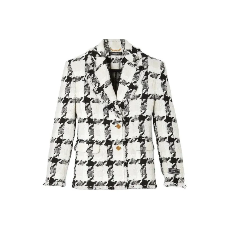VERSACE FW22 Business Suits Coats Women's White-0
