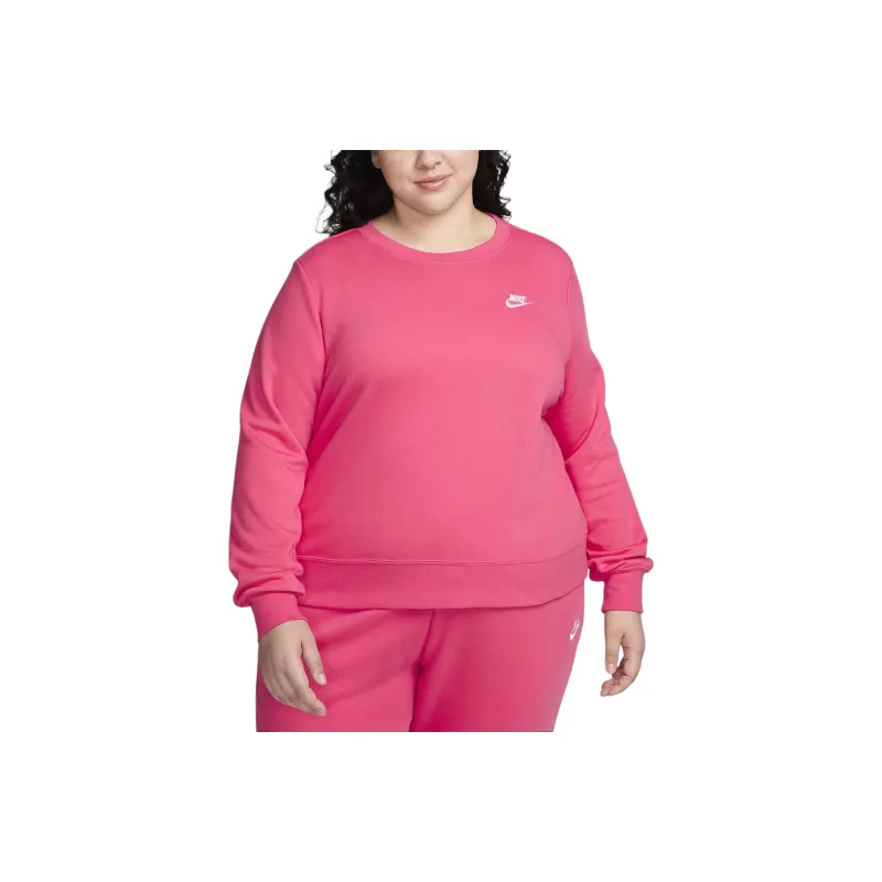 Nike Sportswear Club Fleece Sweatshirt Women's Jade Orchid Pink/White-0