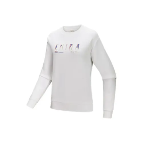 Anta Variety Training Collection Sweatshirt Women's Snowflake White