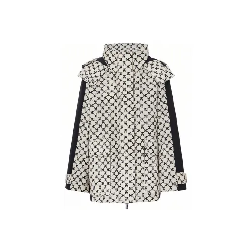 MOCO Down Jacket Women's White Base With Black Text