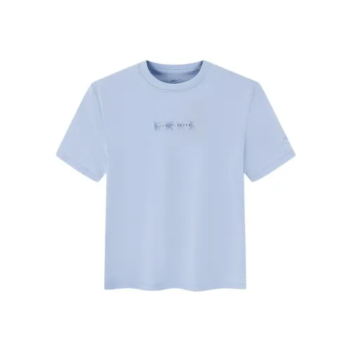 Erke T Shirt Women's Cream Foam Purple