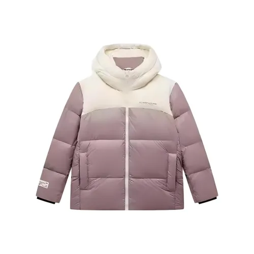 XTEP Down Jacket Women's Cotton White/Dark Pink