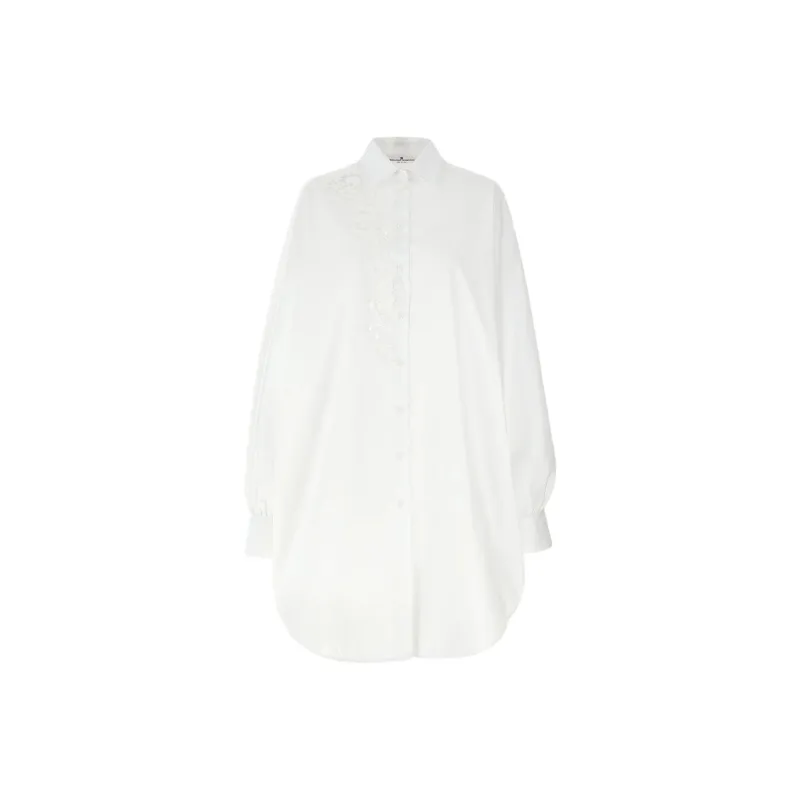 ERMANNO SCERVINO Macrame Lace Oversized Shirt-0