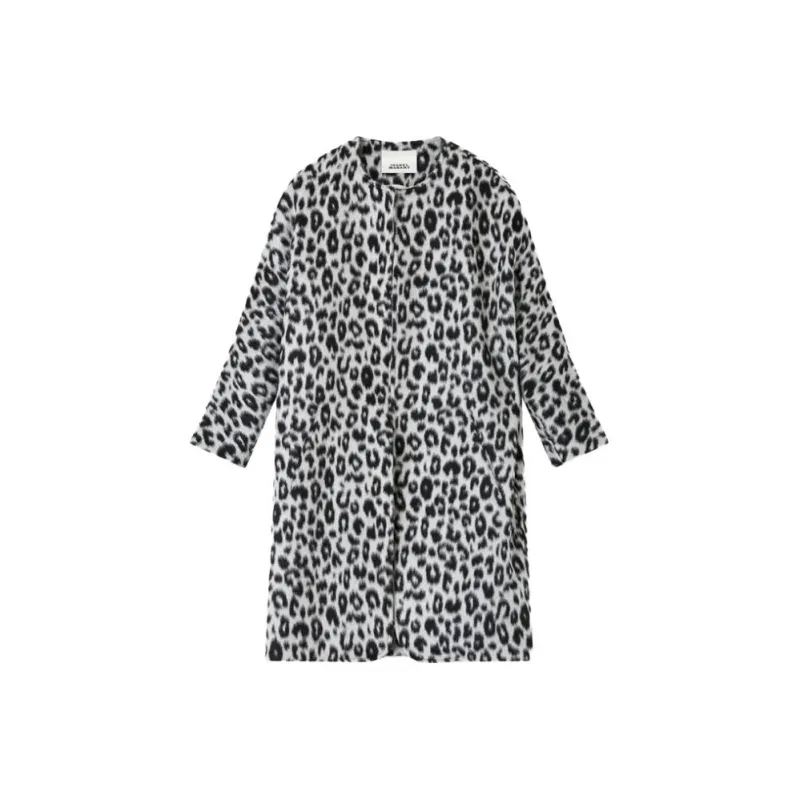 ISABEL MARANT Ometia Leopard print Coat-0