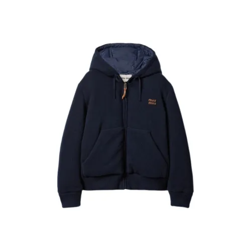 MIU MIU Down Jacket Women's Marine Blue