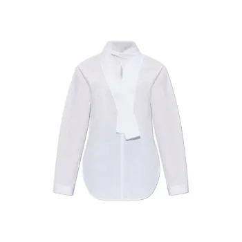 Alaia Tie Detailed Long Sleeved Shirt