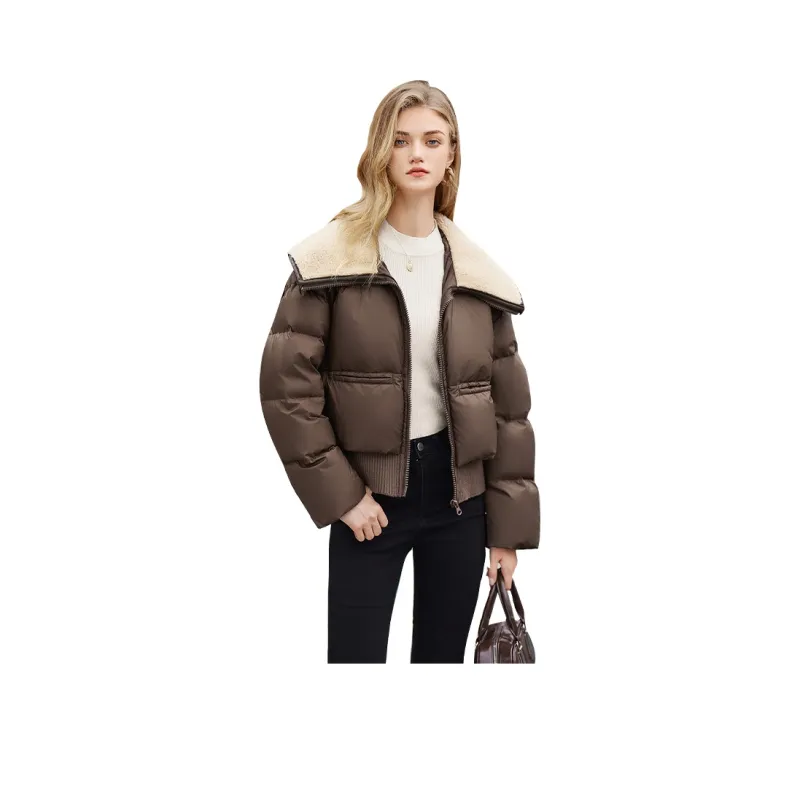 TOUCH Down Jacket Women's Dark Coffee-0