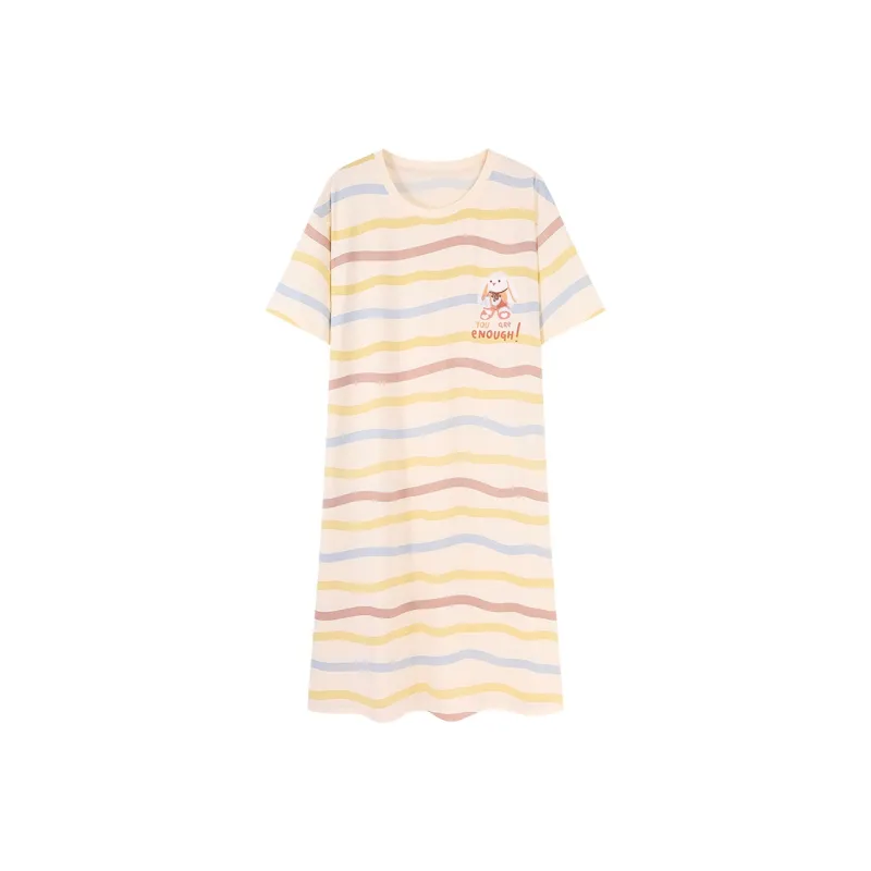 Top Melon Nightgown Women's Beige-0