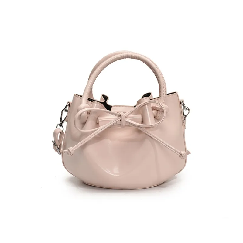 FCTOSSR PU Bucket Bag, Shoulder Bag, Crossbody Bag, Handbag Women's White/Silver/Black/Yellow/Pink-21