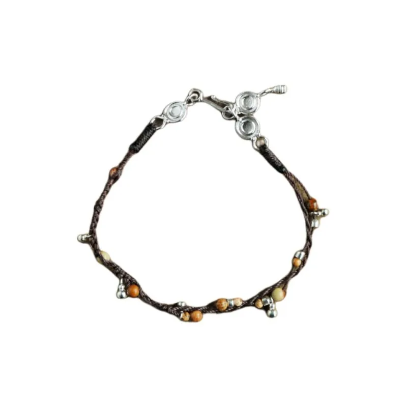 SALE E PEPE 925 Sterling Silver Bracelets Unisex Black-0