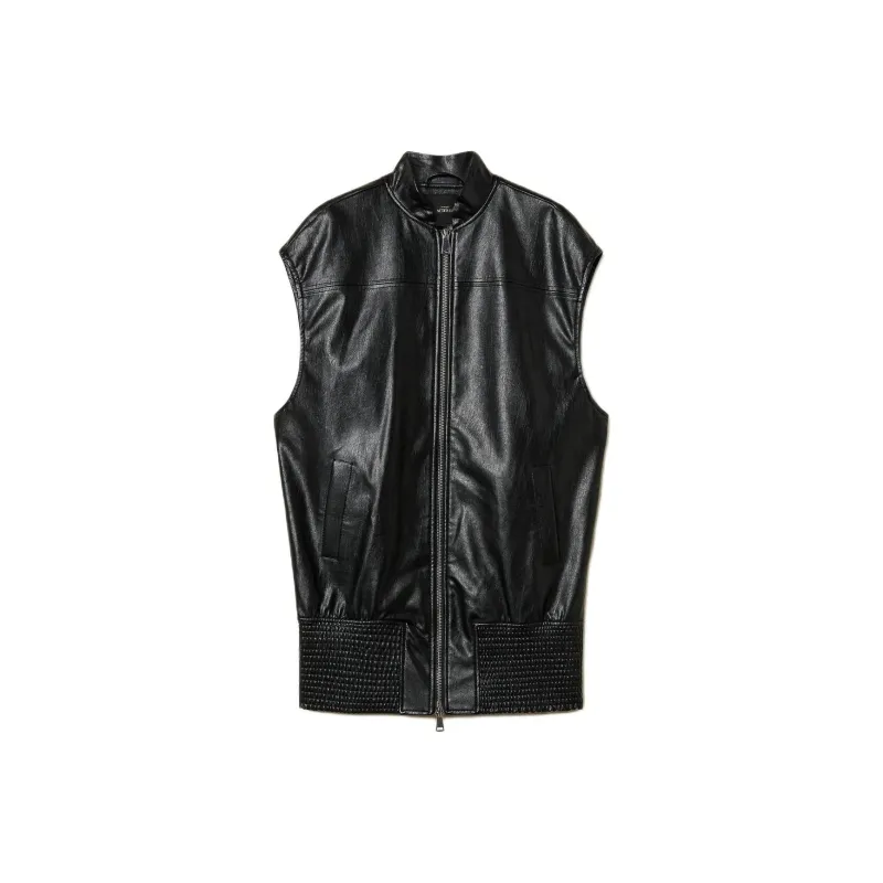 Twinset Faux leather Gillet-0