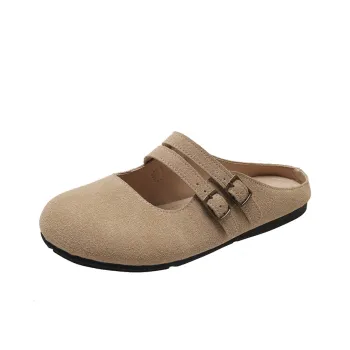 AJPAP Quiet Abrasion Resistant Slip Resistant Closed Toe Slippers Women's