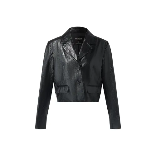 GOELIA seafarer-prints & Coats Women's Black