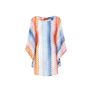 MISSONI Zigzag Boat Neck Mini Dress