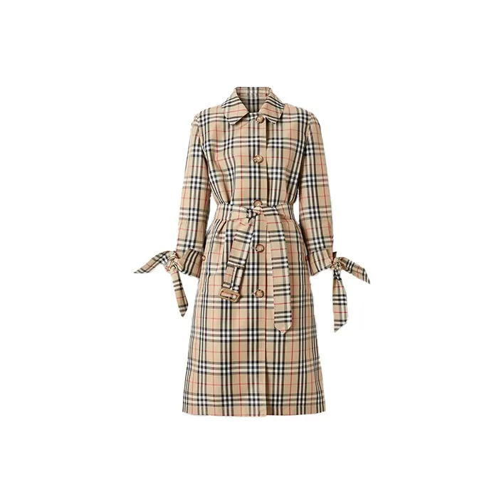 Burberry Coats Women's Yellow-0