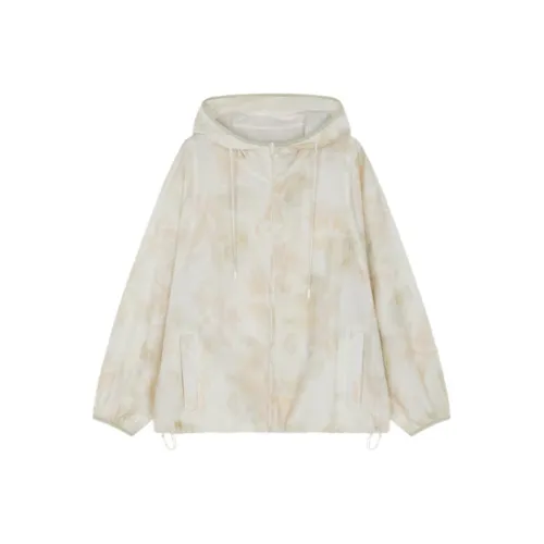 IHIMI Jacket Women's Light Apricot Spring Bloom