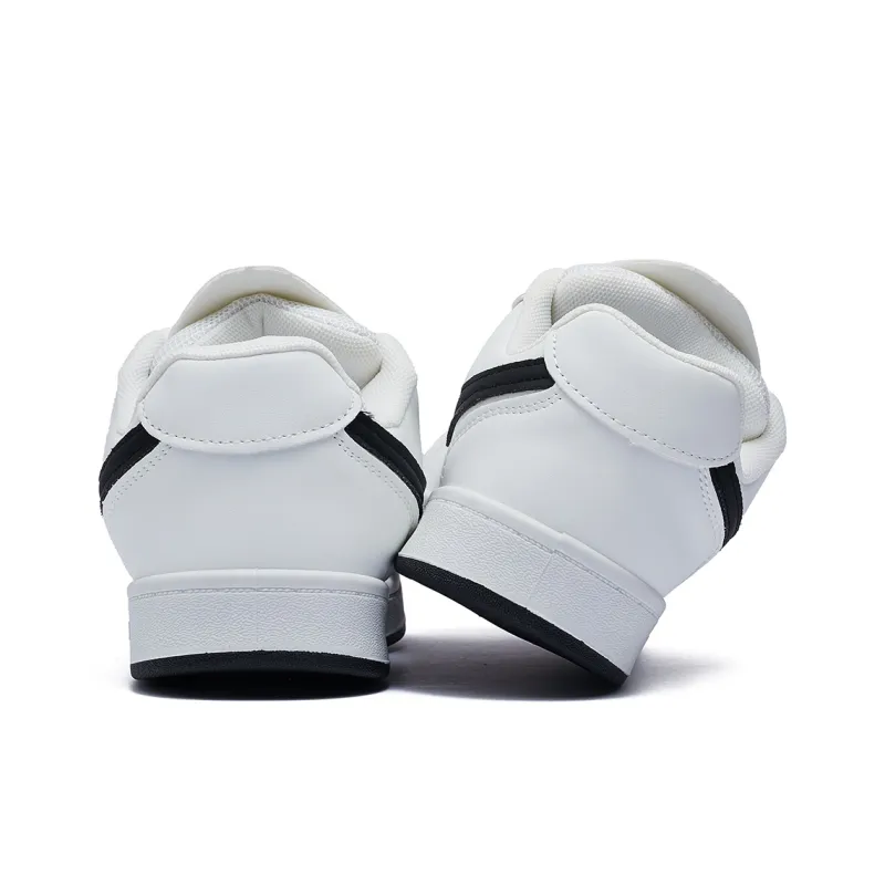 Cat Seven Seeks Anti Slip Wear Resistant Low Top Skateboard Shoes Women's White Black-3