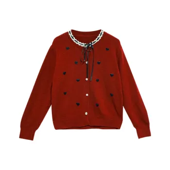 Still Quiet Knitwear Women's Red