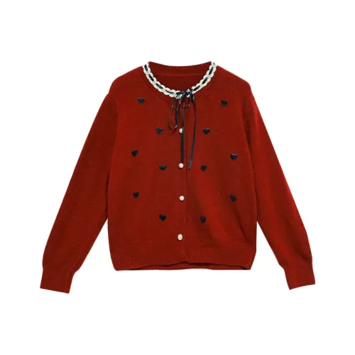 Still Quiet Knitwear Women's Red