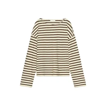 ZARA T Shirt Women's Beige/Brown Yellow