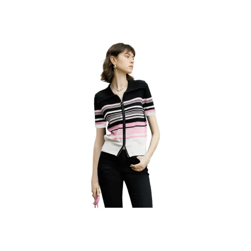 Yan Domain Knitwear Women's Colorful Strips