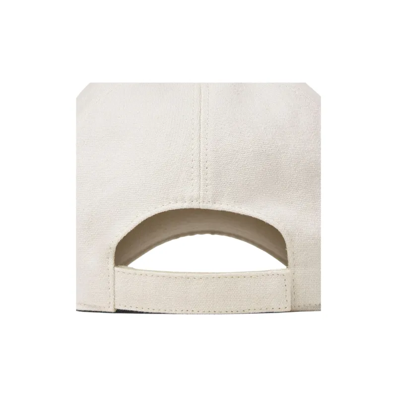 FENDI Linen Baseball Caps Unisex White-1