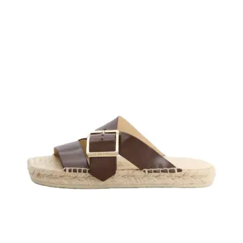 LOEWE Petal Slip Resistant Slide Slippers Women's Brown