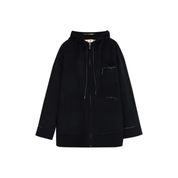 MARNI Zip Up Drawstring Hoodie