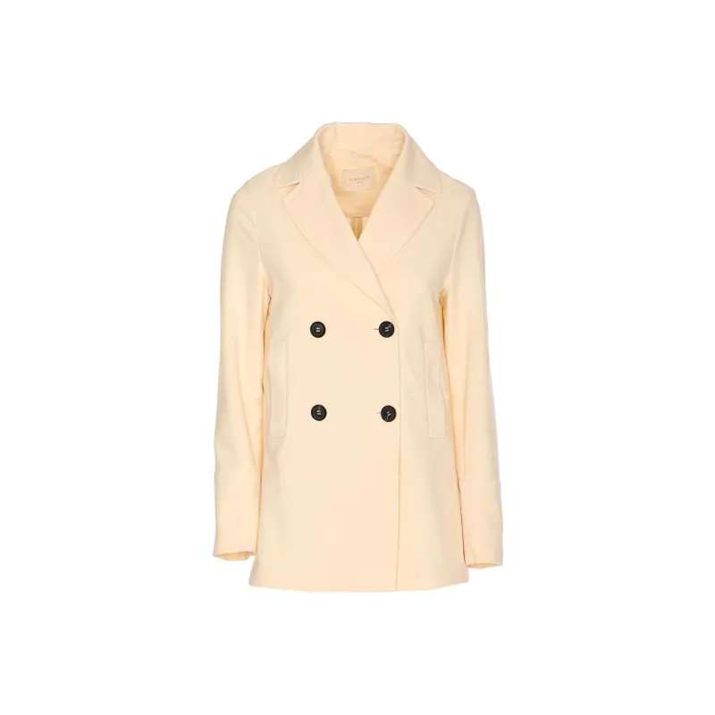 Circolo 1901 Stretch cotton Double breasted Coat-0
