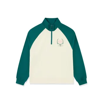QIAODAN Early Autumn Sweatshirt Women's Cream White/Crown Green