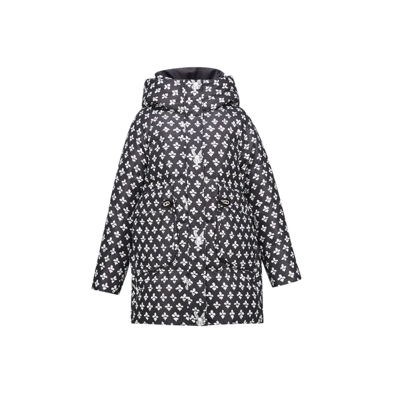 XIANGYING Down Jacket Women's Black-0