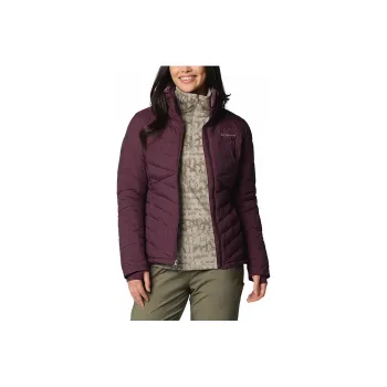 Columbia Joy Peak 2Omni-Heat Women'ss Maroon Full Zip Jacket Jackets Coats Women's Chestnut