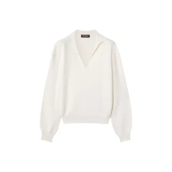 Loro Piana Tazawa Polo Shirt Knitwear Women's White