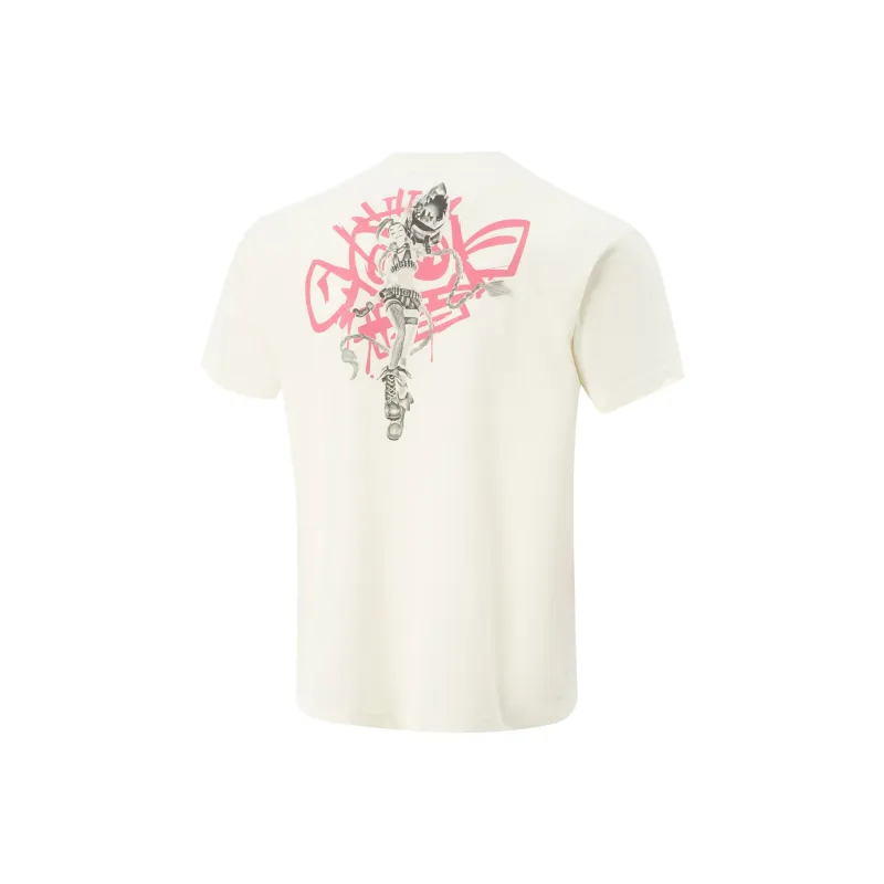 LiNing x LEAGUE OF LEGENDS Sports Life Collection T Shirt Men's Ecru-1