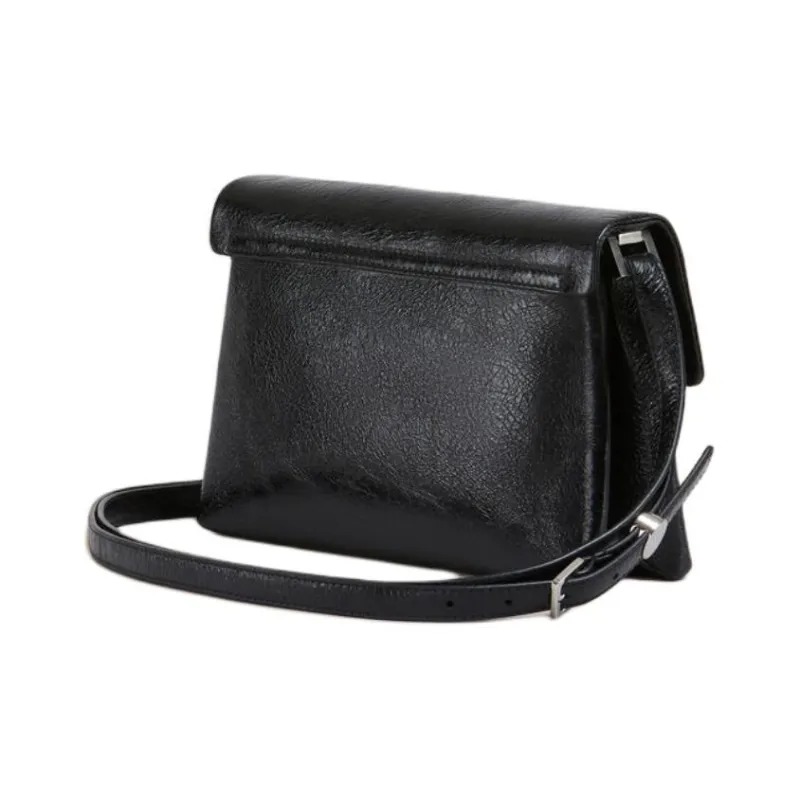 MARNI Calfskin Envelope Bag, Shoulder Bag, Crossbody Bag Trumpets Women's Black-2