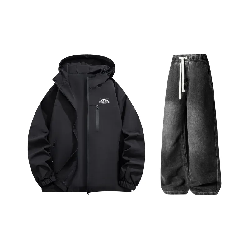 A.X.S.K Casual Sportswear Unisex Black-0