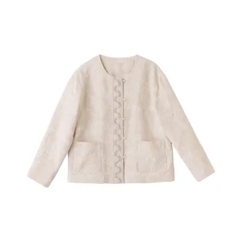 Yi Mengyuan Jackets Coats Women's Beige
