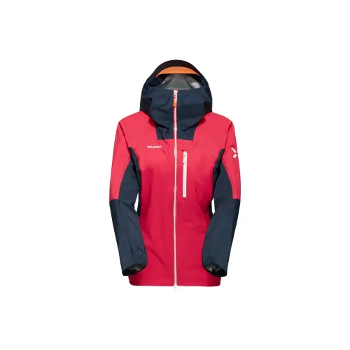 MAMMUT Eiger SS24 DRYtech Jacket Women's Mountain Red Dark Midnight Black