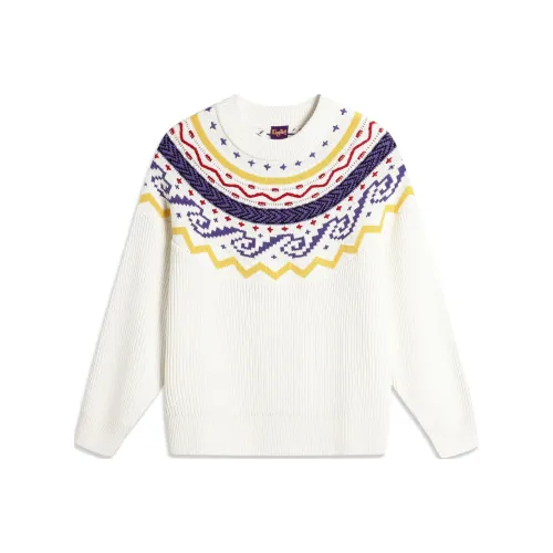 LiNing Rijin Doujin Collection Knitwear Women's Ecru