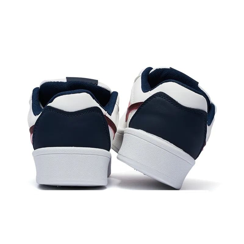 Cat Seven Seeks Anti Slip Wear Resistant Low Top Skateboard Shoes Women's White Red-3