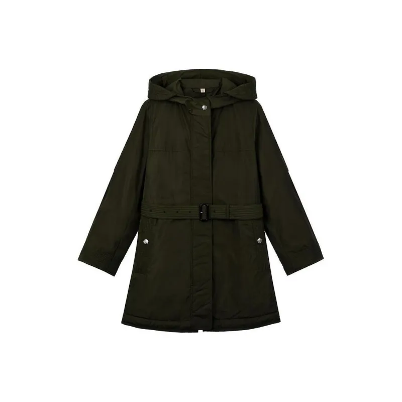 Burberry Coats Women's Dark Olive-0